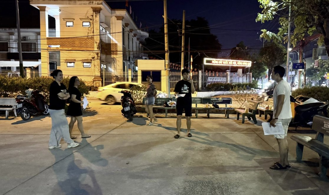 Buổi chạy cảnh tiểu phẩm Táo Quân Tết 2026 trước khi đưa lên sân khấu
